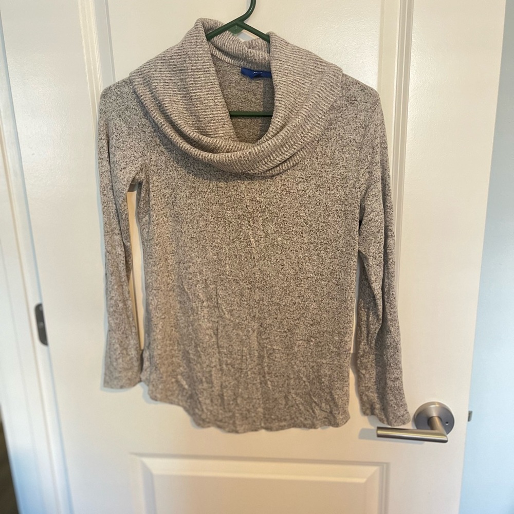 Apt. 9 Heathered Gray Cowl Neck Sweater